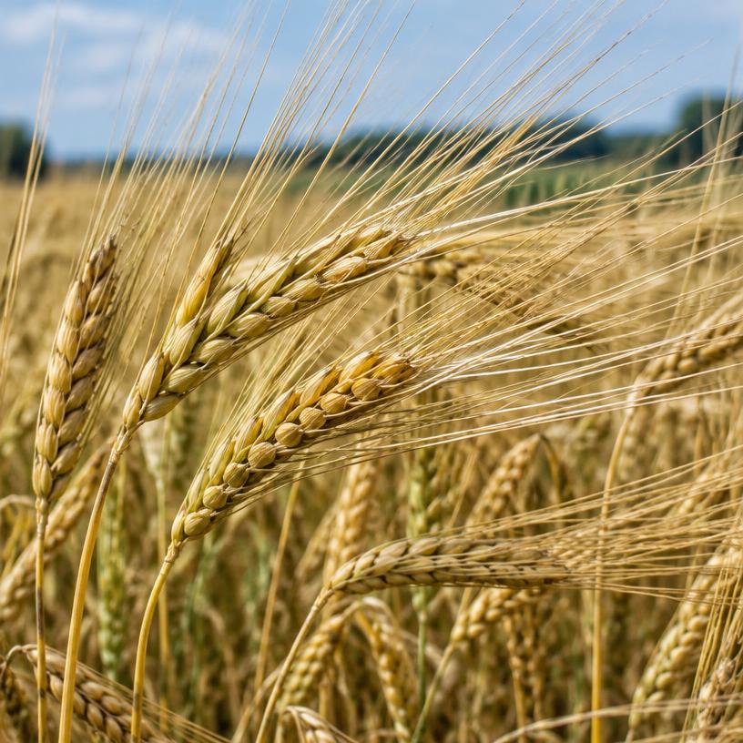 Barley growing in a garden (AI-generated illustration)