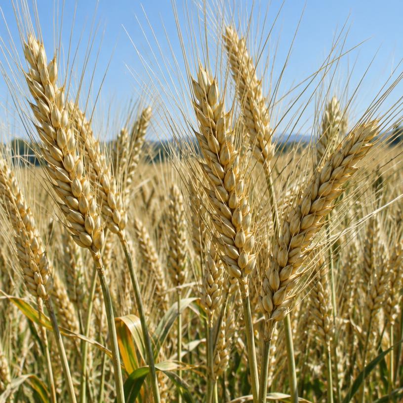 Khorasan Wheat growing in a garden (AI-generated illustration)